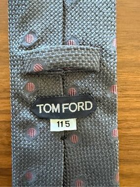 Tom Ford Teal Tie with Pink Polka Dots